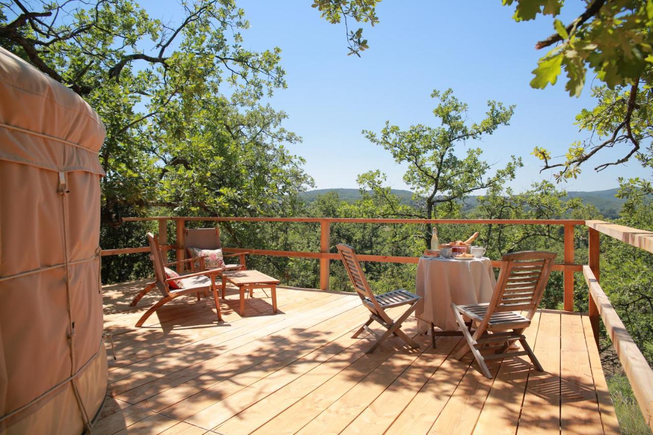 Bed and Breakfast Les Yourtes De Provence Saint-Paulet-de-Caisson Exterior foto